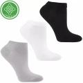 Skarpetki damskie stopki Moraj 3-pak z lyocellem biały szary czarny 38-41
