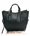 Gallantry Paris damska torebka shopper czarna A4 – pojemna z podwójnymi uchwytami