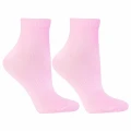 Różowe skarpetki damskie Moraj 3/4 z ABS – wygodne i antypoślizgowe