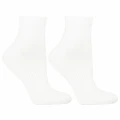 Białe skarpetki damskie Moraj 3/4 z ABS – antypoślizgowe, rozmiar 38–41