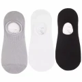 Skarpetki damskie stopki niskie Lyocell białe czarne szare 3 pak