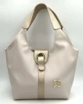 Laura Biaggi damska torebka na ramię – elegancka beżowa shopperka
