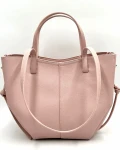 Gallantry Paris damska torebka shopperka różowa – ekoskóra, podwójne uchwyty, format B5