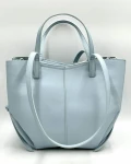 Gallantry Paris damska torebka shopperka jasnoniebieska – ekoskóra, podwójne uchwyty, format B5