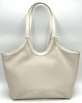 Laura Biaggi torebka shopper beżowa na ramię 