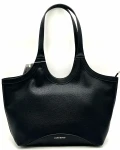 Laura Biaggi torebka shopper czarna na ramię 