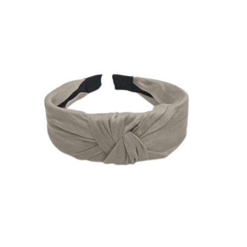 Opaska do włosów szeroka węzeł jasno zielona