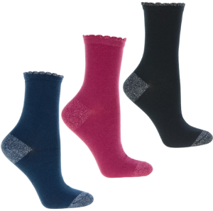 Damskie długie skarpety MORAJ z błyszczącą nitką – 3-pak mix kolorów | Rozmiar 38–41