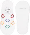 Moraj damskie stopki bawełniane Uśmiech w kolorze białym – komfortowe i dyskretne