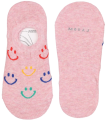 Moraj damskie stopki bawełniane Uśmiech w kolorze różowym – miękkie i wygodne, z silikonową zapiętką