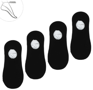 Moraj damskie stopki bawełniane czarne 4 pak rozmiar 38 - 41