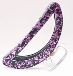 Spinka klamra do włosów fioletowo-czarna – kobieca i nowoczesna