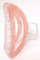 Spinka klamra do włosów przezroczysta różowa
