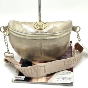 Laura Biaggi damska torebka nerka złota – stylowy blask i wygoda