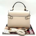 Gładki tył torebki Gallantry Paris beżowej