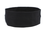 Czarna elastyczna opaska do włosów – wąska tkaninowa