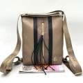 Massimo Contti taupe torebka plecak 2w1 w wersji plecaka