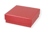 Pudełko prezentowe na biżuterię 9x9 cm czerwone