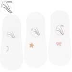 Skarpetki Damskie Stopki z Haftem 3-pak – Moraj | Polski Producent