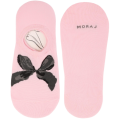 Różowe stopki damskie z kokardką – Moraj