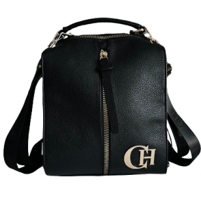 Chiara damski plecak-torebka czarny matowy 2w1