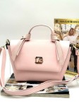 Laura Biaggi damska torebka kuferek pudrowy róż – elegancki model z organizerem